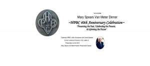 Mary Spears Van Meter Dinner.