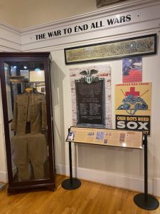 A War to End All Wars exhibit wall