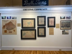 Creating Community exhibit wall