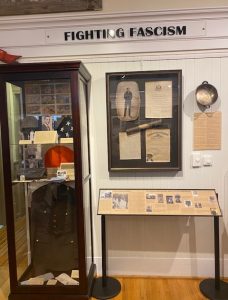 Fighting fascism exhibit wall