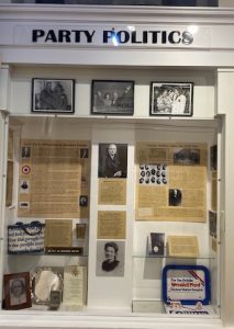 Party Politics exhibit wall