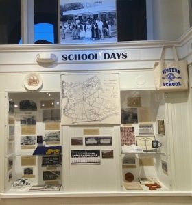 School Days exhibit wall
