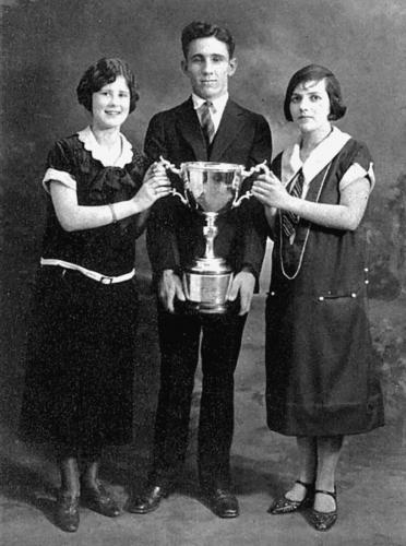 Paris High School State Championship Debate team, 1925 